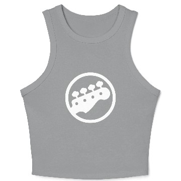 Discover Bass Guitar Player Crop Tank Top