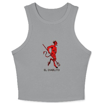 Discover El Diablito The Devil Tarot Cards Readings Crop Tank Top