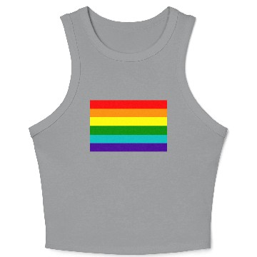 Discover Gay pride rainbow flag Crop Tank Top