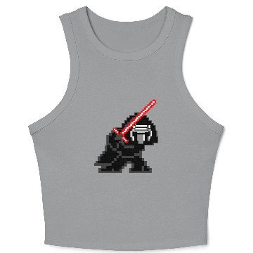 Discover 8-bit Kylo Ren Crop Tank Top