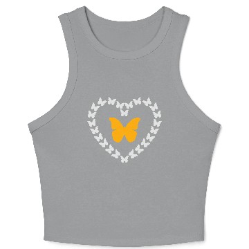 Discover Butterflies In The Stomach Crop Tank Top