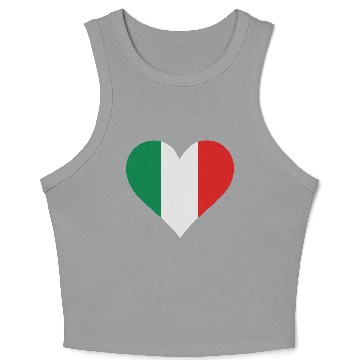 Discover A Heart For Italy Crop Tank Top