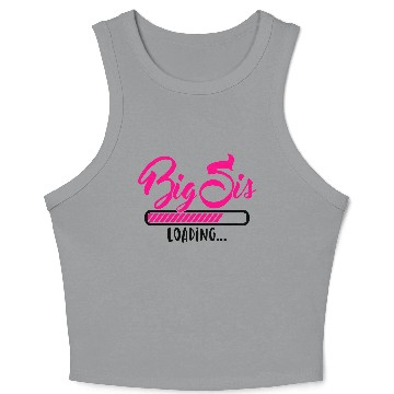 Discover Big Sis loading - Big Sister loading - Pregnancy Crop Tank Top