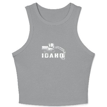 Discover Huge Backhoe Toy Idaho Backhoe Crop Tank Top