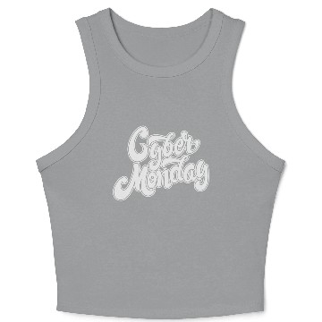 Discover Cyber Monday Hand Drawn Crop Tank Top