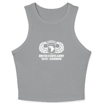 Discover US Army 101st Airborne Wing Crop Tank Top