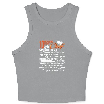 Discover 10 Reasons To Date A Chef Crop Tank Top