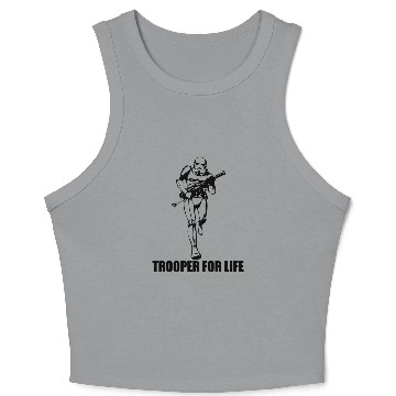 Discover Star Wars Storm Trooper for life Crop Tank Top