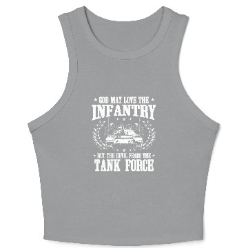 Discover Tank Force/Panzer/Tank/Troops/Army/Gift/Present Crop Tank Top