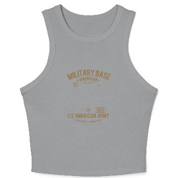 Discover Military Base Crop Tank Top