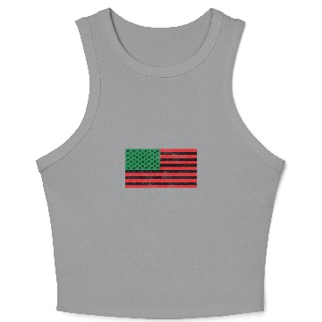 Discover African American Flag Crop Tank Top