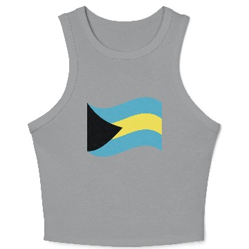 Discover flag bahamas Crop Tank Top