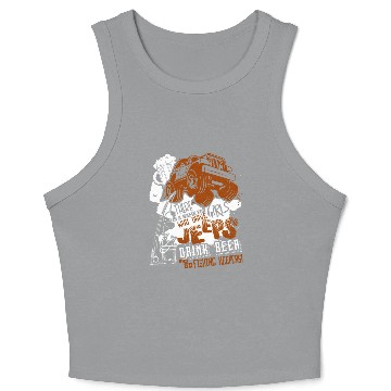 Discover Jeep Driver Crop Tank Top, Jeep Crop Tank Top