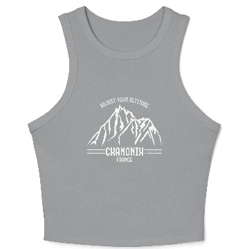 Discover Chamonix France Crop Tank Top