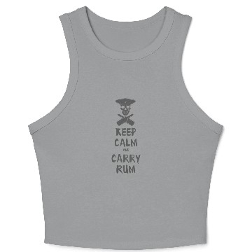 Discover keep calm pirate Crop Tank Top