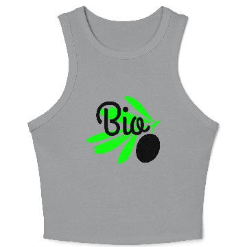 Discover Bio olive branch Crop Tank Top