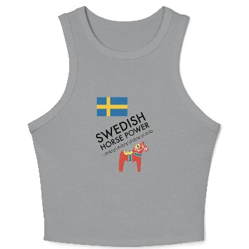 Discover SWEDISH HORSE POWER Crop Tank Top