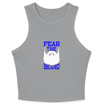 Discover Fear The Beard Crop Tank Top
