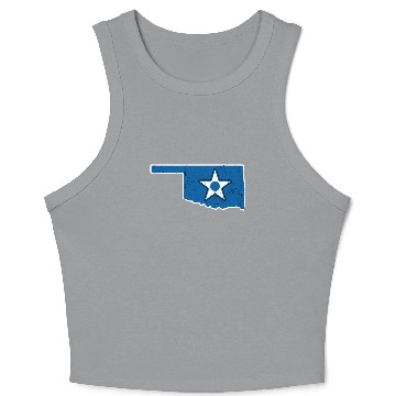 Discover Oklahoma Retired Air Force Crop Tank Top Security Forces Crop Tank Top