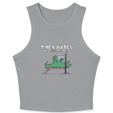 Discover T-Rex, Dinosaurs, workout, t rex, gym, training Crop Tank Top