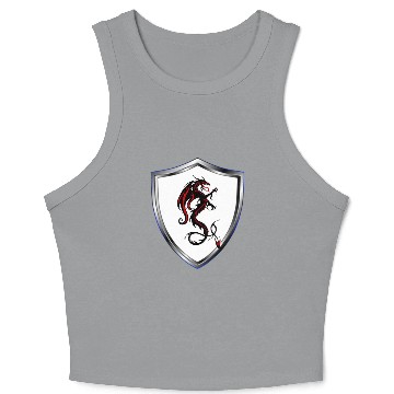 Discover dragon Crop Tank Top with dragon design