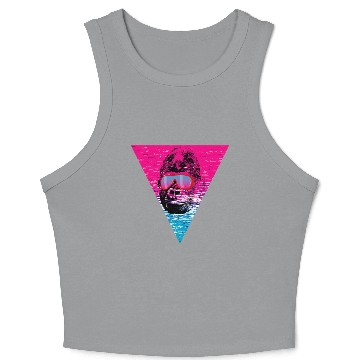 Discover Cool Monkey Ape Gorilla sunglasses gift idea Crop Tank Top
