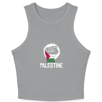 Discover Palestine Fist Crop Tank Top