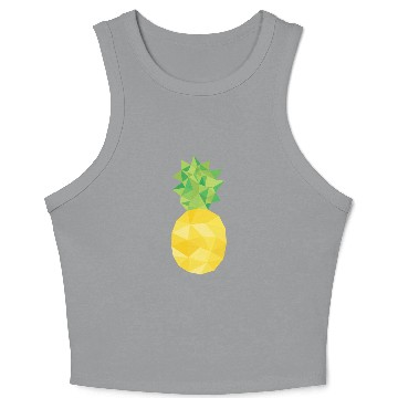 Discover pineapple, pine apple, triangle, food Crop Tank Top