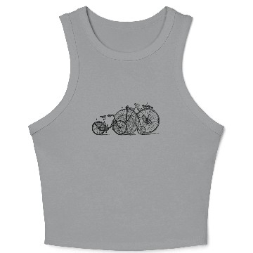 Discover Bike Life Crop Tank Top