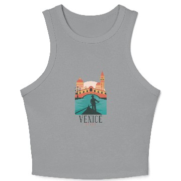 Discover Venice Italy Crop Tank Top