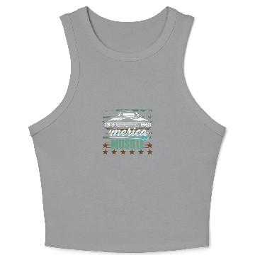 Discover 'Merica Muscle Car Crop Tank Top