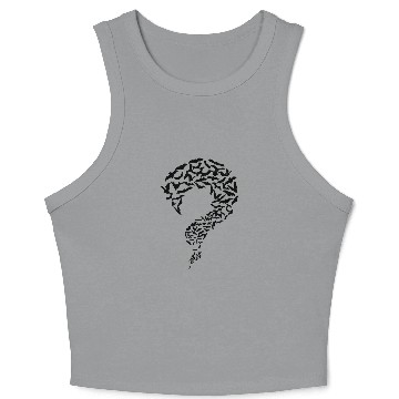 Discover BATS RIDDLER FUNNY LOGO Crop Tank Top