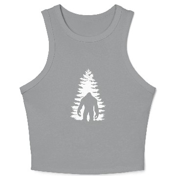 Discover Bigfoot - bigfoot/sasquatch tree design Crop Tank Top