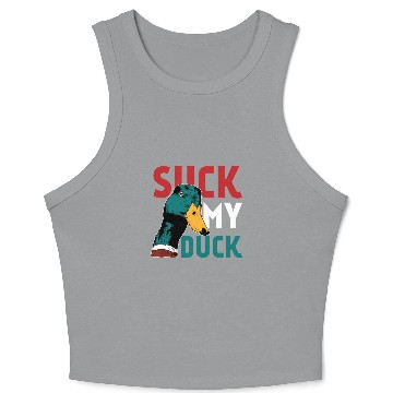Discover Animal Print - Suck Duck Crop Tank Top