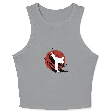 Discover Don't let fool you karate kid Crop Tank Top