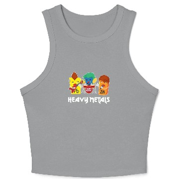 Discover Funny Heavy Metals Chemistry Elements Rock Band Crop Tank Top