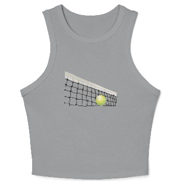 Discover Tennis,Tennis Player Crop Tank Top