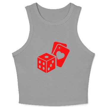 Discover dice and card games Crop Tank Top