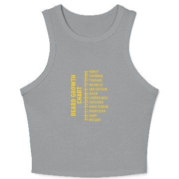 Discover Dad Beard Gifts Beard Growth Chart Funny Beard Crop Tank Top