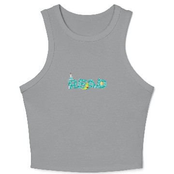 Discover Read Patterned Book Letters Readers Birthday Crop Tank Top