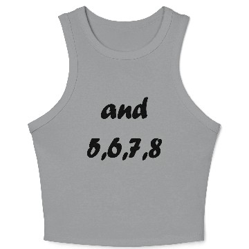 Discover and 5,6,7,8 Dancing Dance Dance Instructur Gift Crop Tank Top