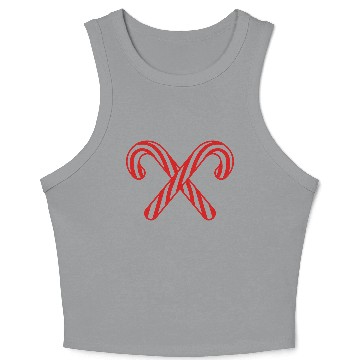 Discover cross 2 candy cane x delicious candy sugar sweet h Crop Tank Top