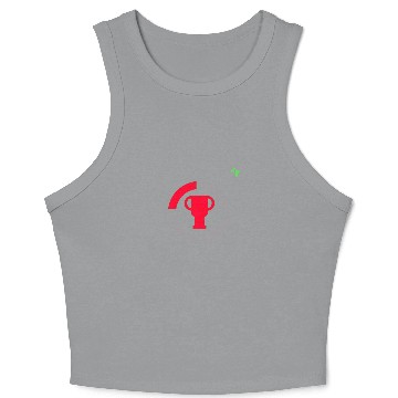 Discover Game Theory Parallel Logo Concept - Gamer Gifts Crop Tank Top