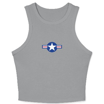 Discover US Air Force Cockade funny Crop Tank Top