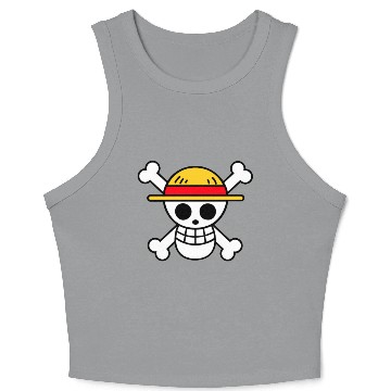 Discover One piece (straw hat pirates flag ) Crop Tank Top