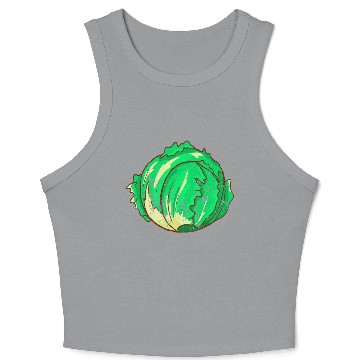 Discover Retro Vintage Grunge Style Lettuce Crop Tank Top