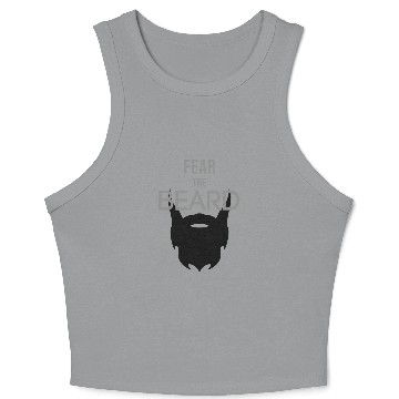 Discover fear the beard Crop Tank Top