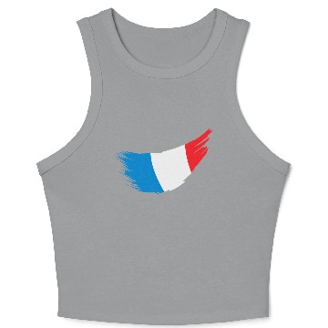 Discover France Flag Crop Tank Top