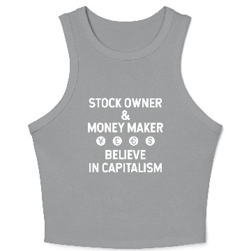 Discover capitalism Crop Tank Top