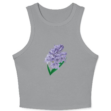 Discover Flower Spring Bluebell Violet - Gift Idea Crop Tank Top